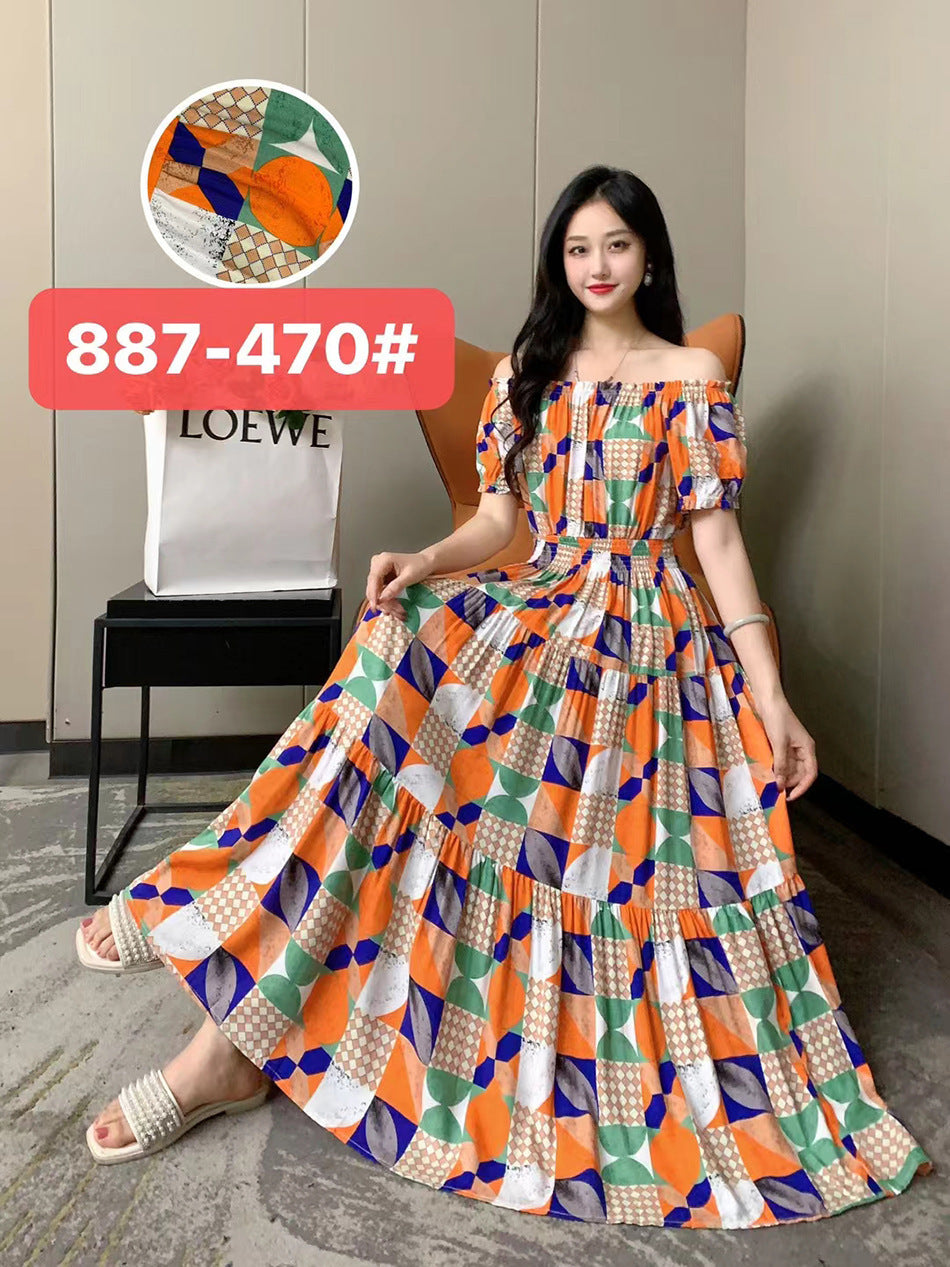 Women's Silk Floral Dress