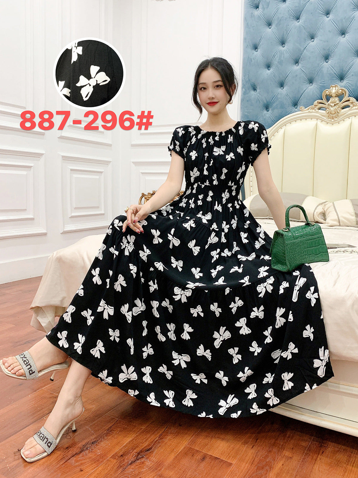 Women's Silk Floral Dress