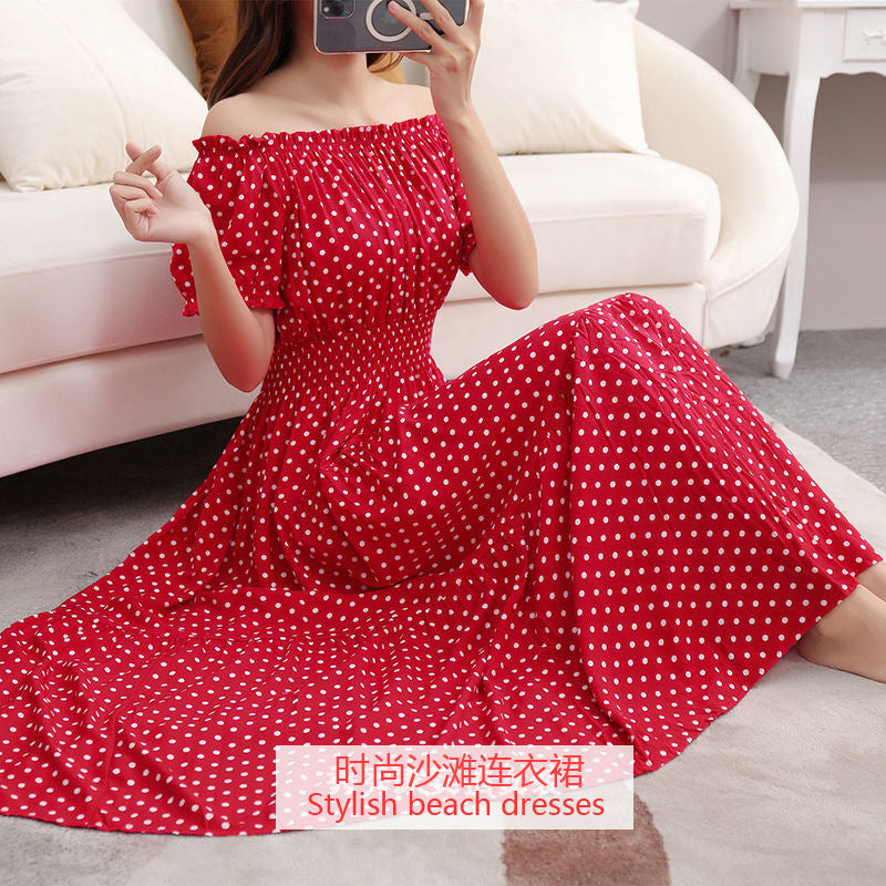 Women's Silk Floral Dress