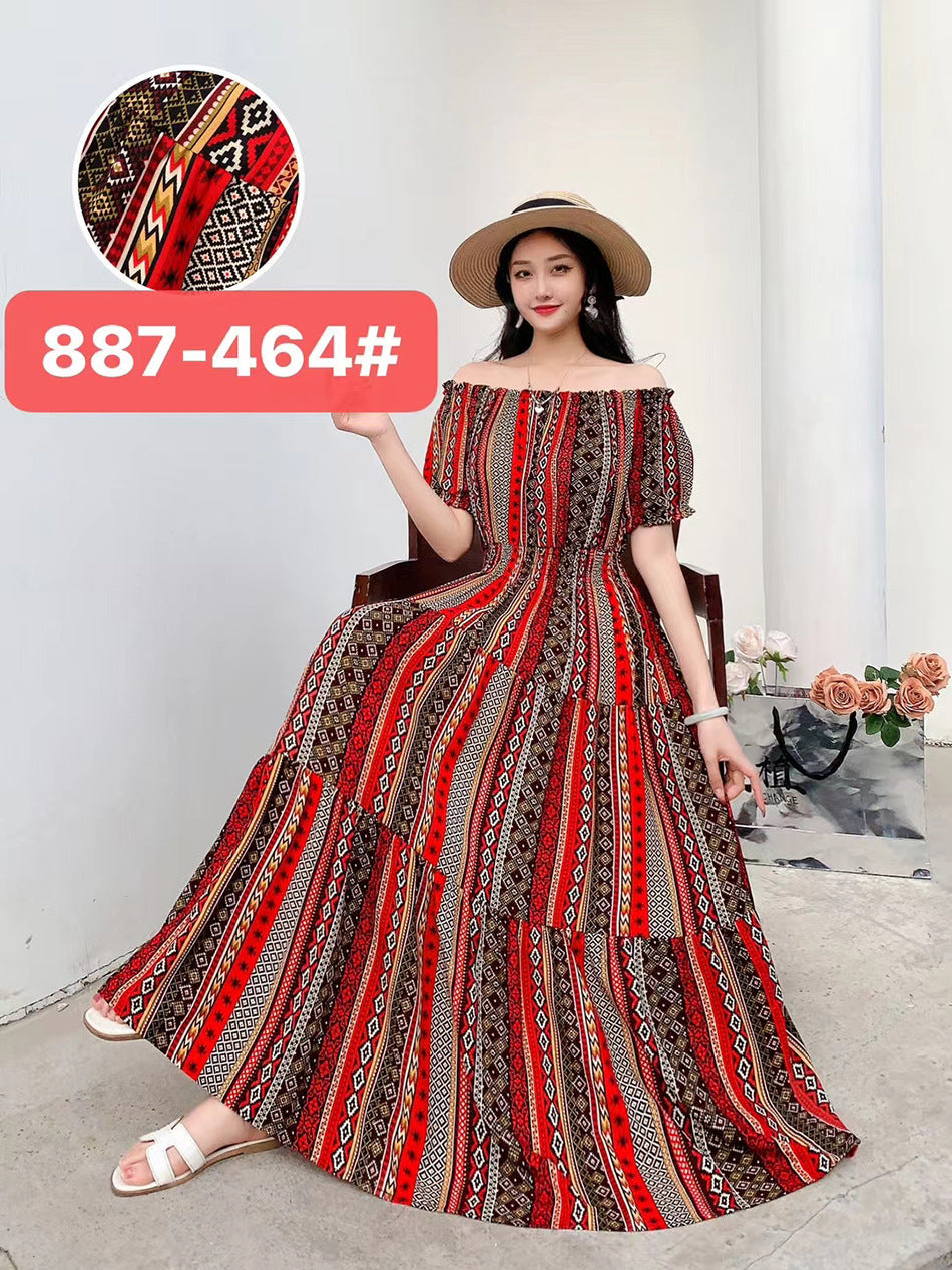 Women's Silk Floral Dress