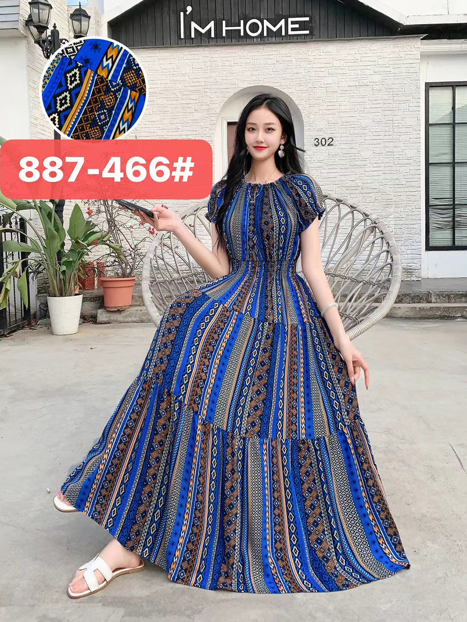Women's Silk Floral Dress