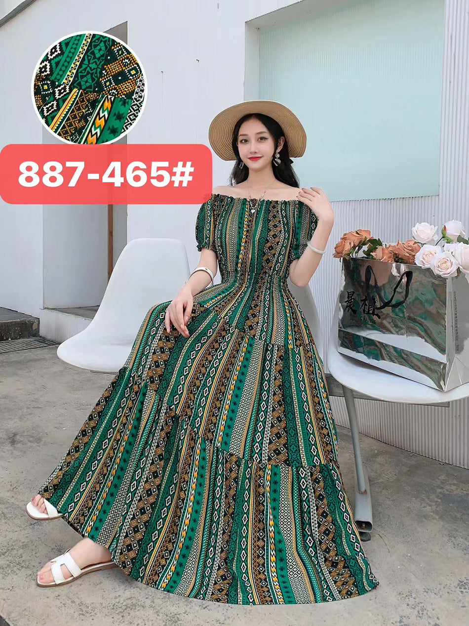Women's Silk Floral Dress