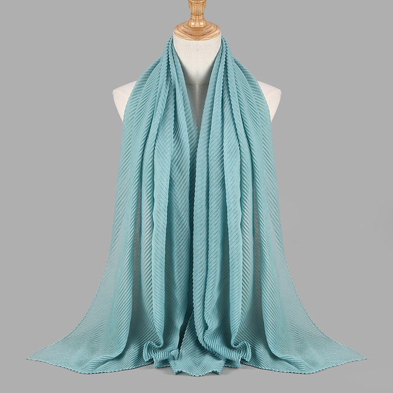 Pleated Scarf Women's