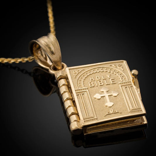 Book Pendant Necklaces