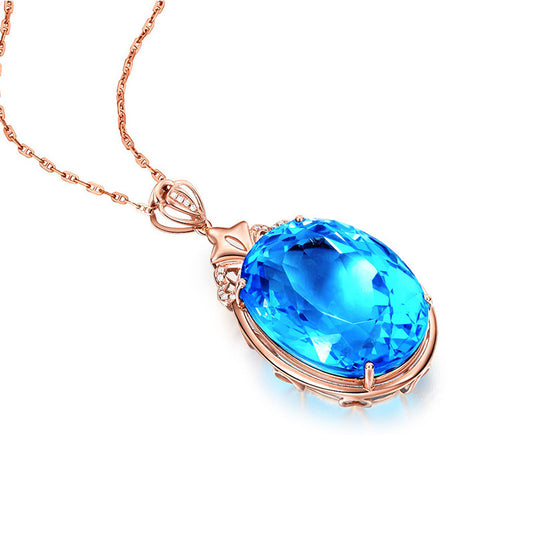 Sapphire Necklace Women