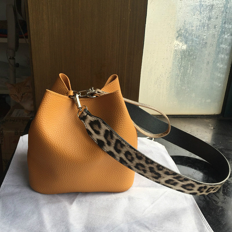 Fashion Leopard Print Bucket Bags For Women