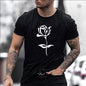 Men S Rose Print T Shirt