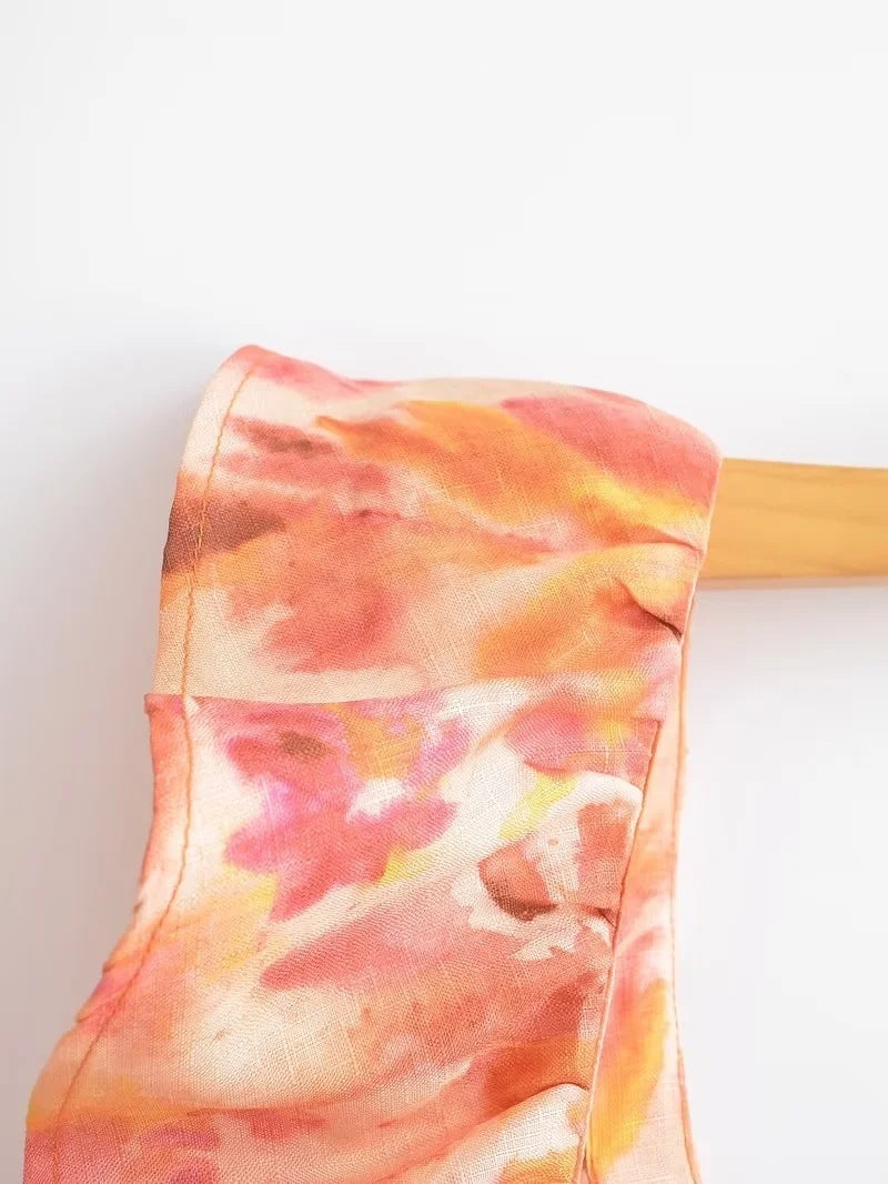 Laminated Midi Skirt Dress
