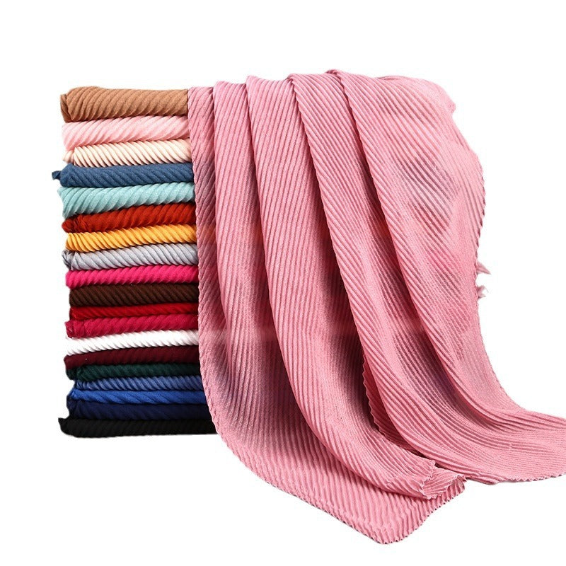 Pleated Scarf Women's