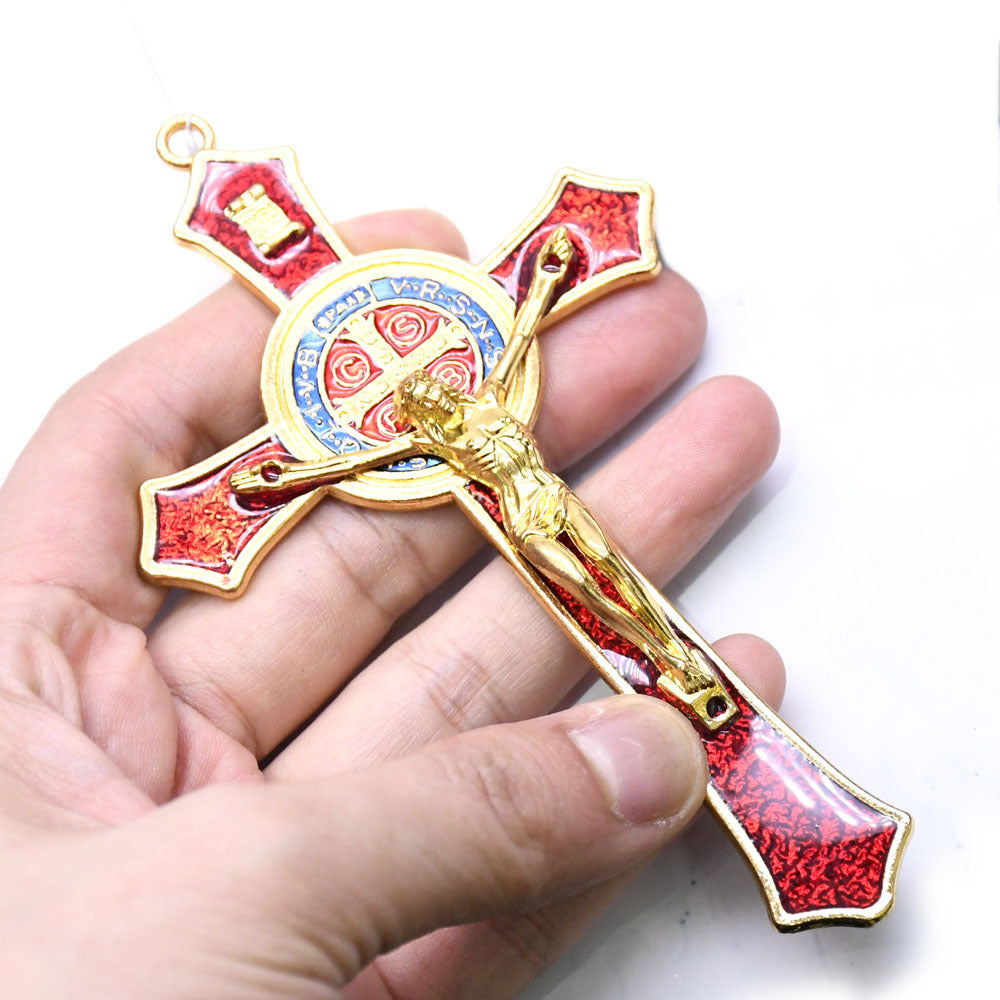 Metal Dripping Oil Cross