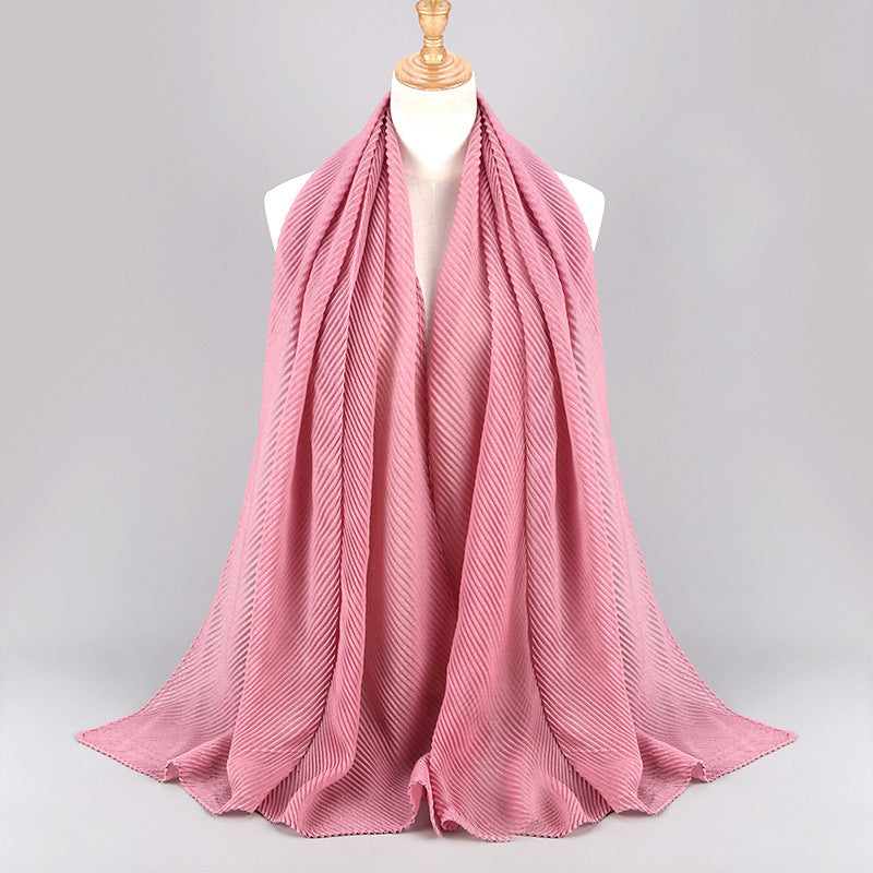 Pleated Scarf Women's