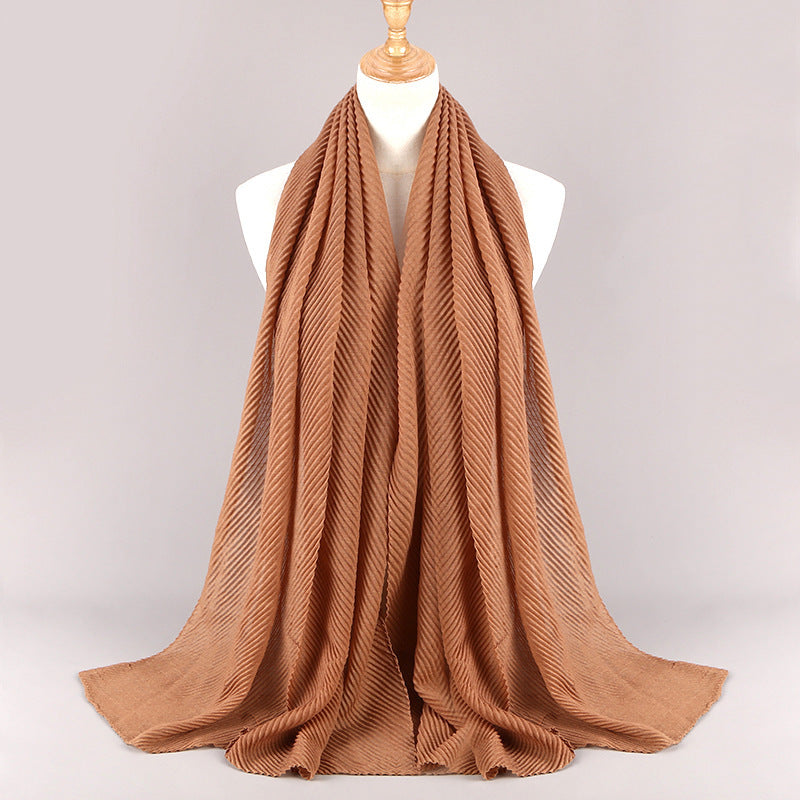 Pleated Scarf Women's