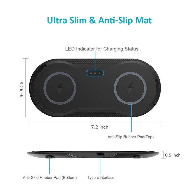 Wireless Dual Phone Charger