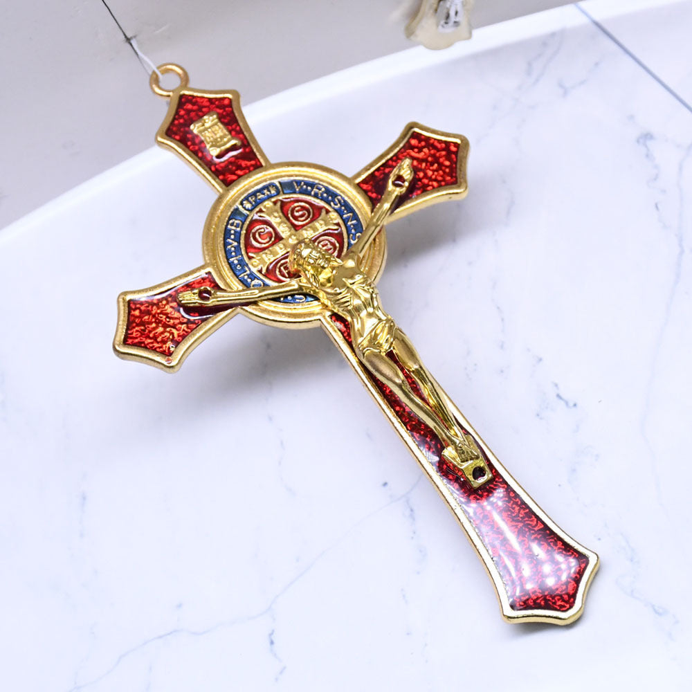 Metal Dripping Oil Cross
