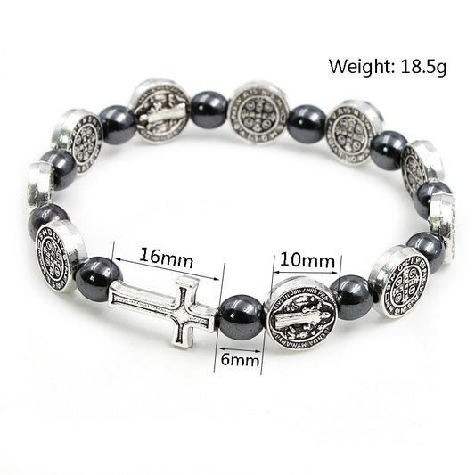 Hematite Rosary Bracelet
