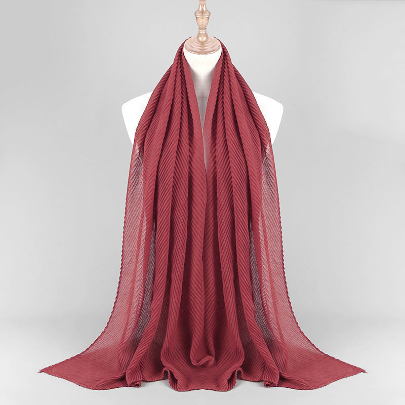 Pleated Scarf Women's