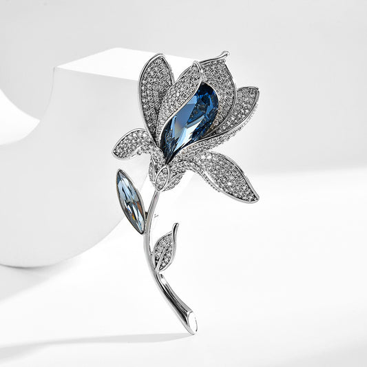 Tulip Brooch Feminine Crystal