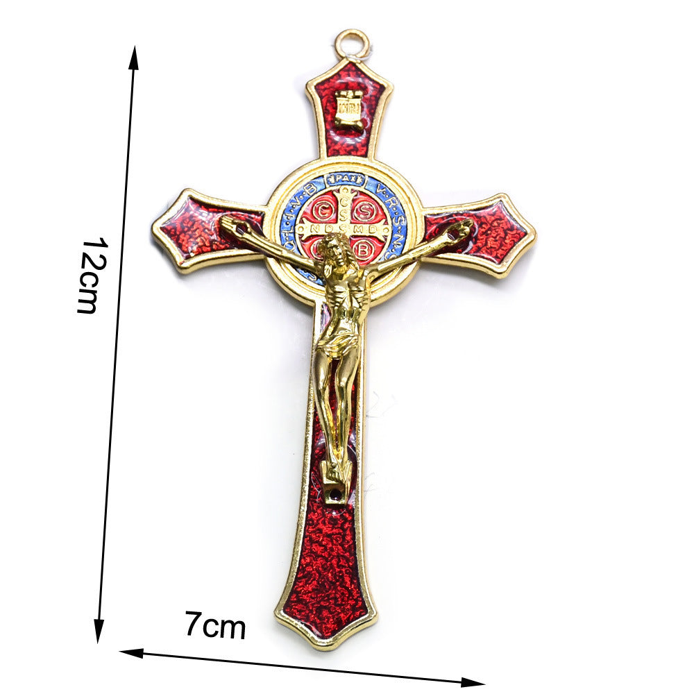 Metal Dripping Oil Cross