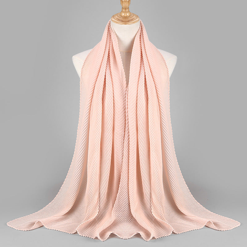 Pleated Scarf Women's