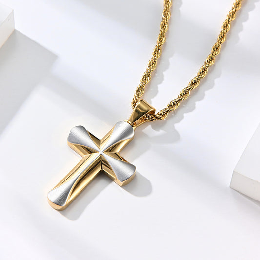 Men's Titanium Cross Pendant