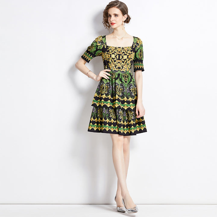 French Retro Dress Women