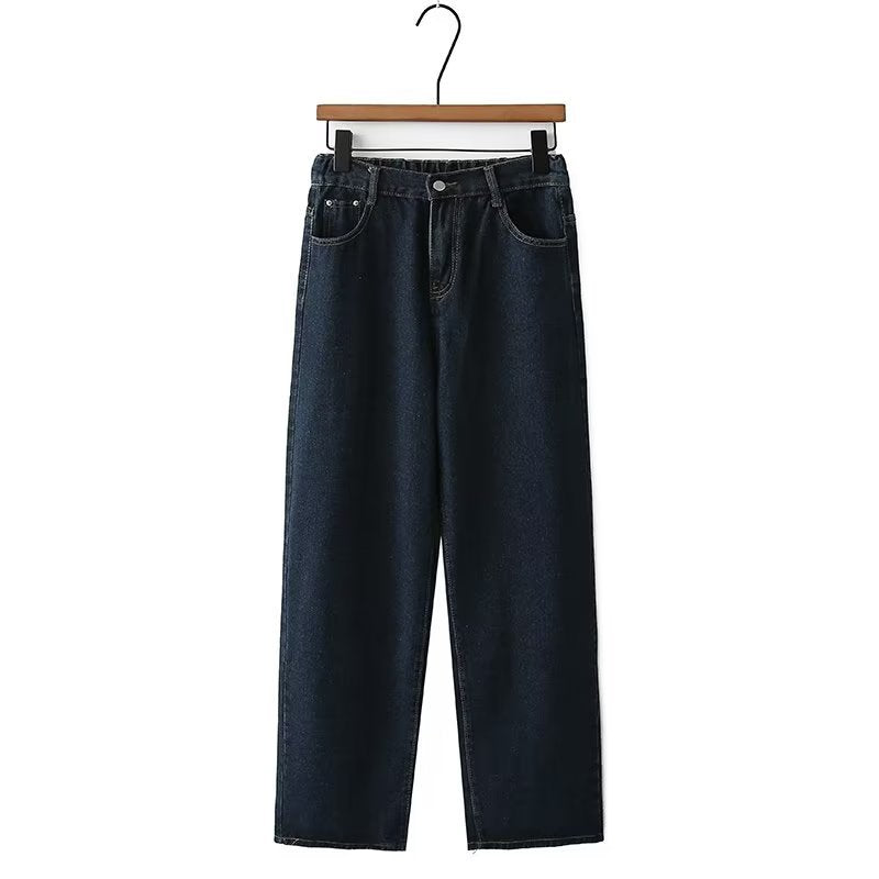 High Waist Denim Pants Unisex