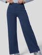 Women Slim-fit Wide-leg Trousers