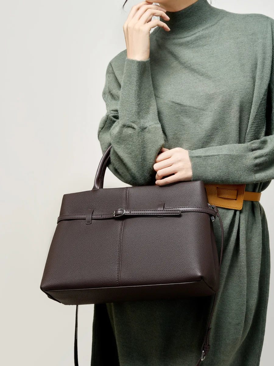 YANATARI Genuine Cattle Leather Crossbody Bag