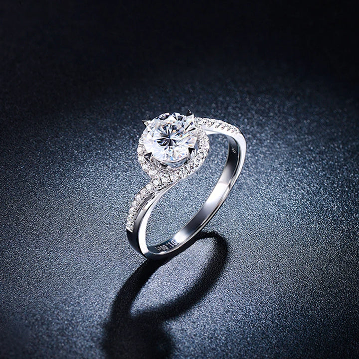 925 Non-fading 18K Engagement Ring