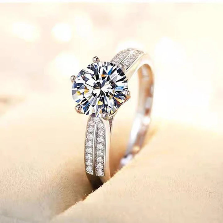 925 Non-fading 18K Engagement Ring