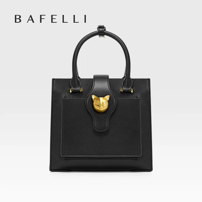BAFELLI 2024 WOMEN'S NEW HANDBAG CAT LUXURY LEATHER