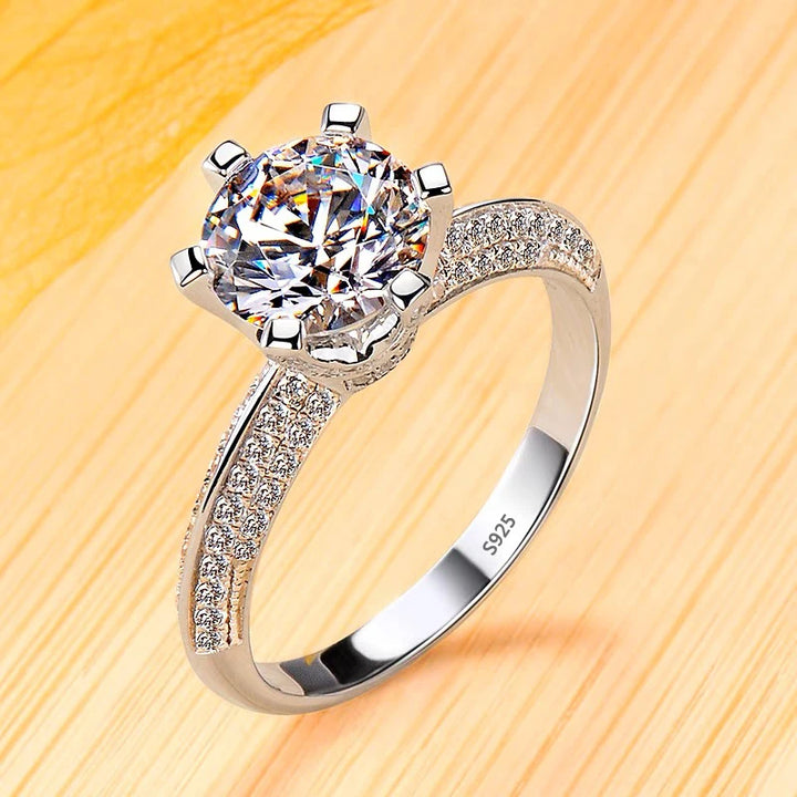 925 Non-fading 18K Engagement Ring