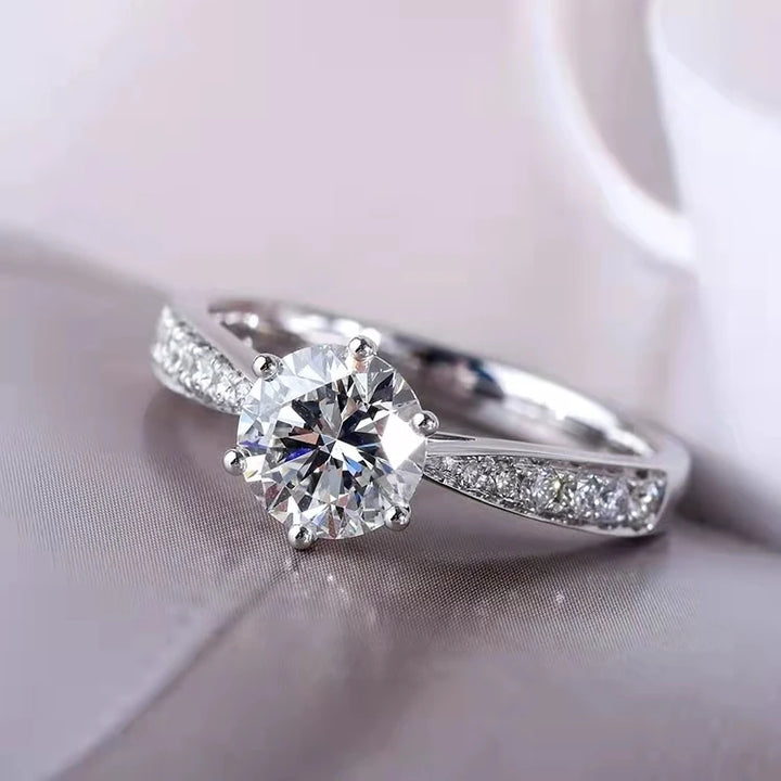 925 Non-fading 18K Engagement Ring