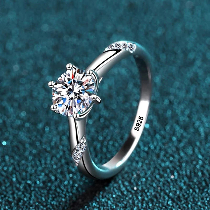 925 Non-fading 18K Engagement Ring