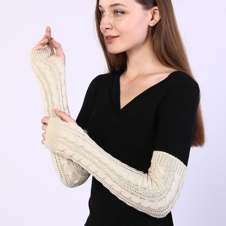 Warm Fingerless Sleeve Arm Cover