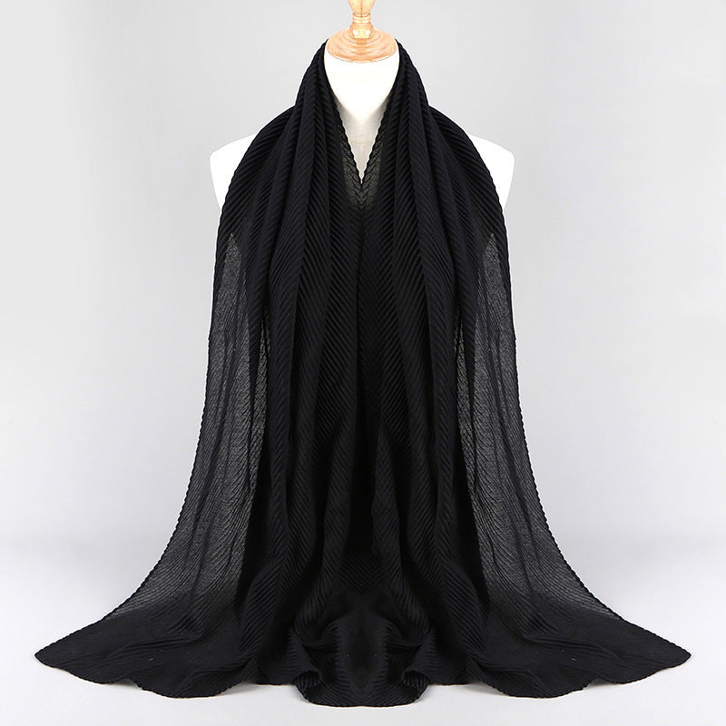 Pleated Scarf Women's