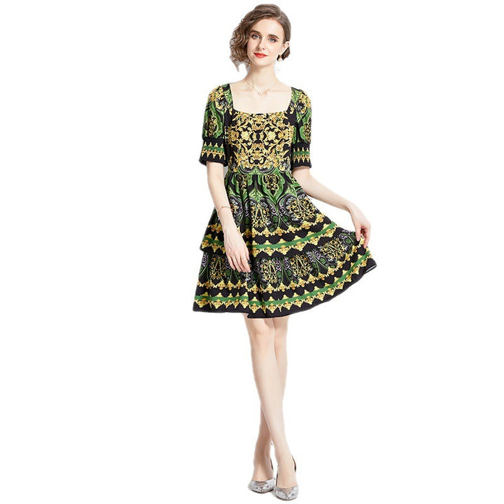 French Retro Dress Women