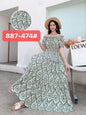 Women's Silk Floral Dress