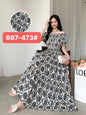 Women's Silk Floral Dress