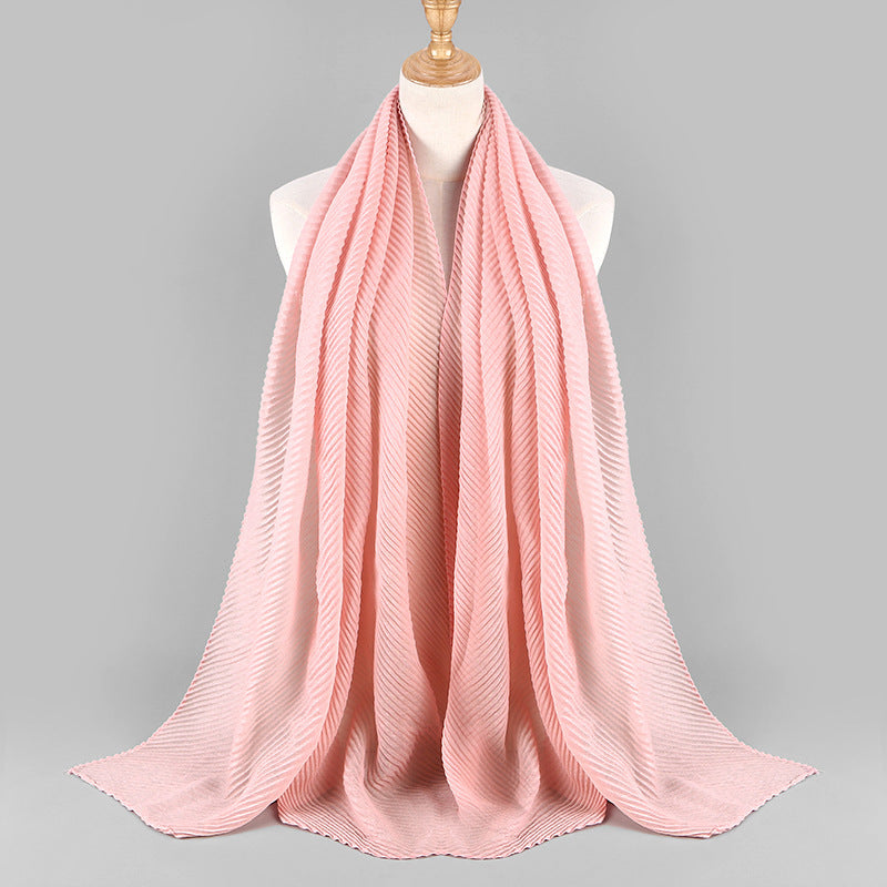 Pleated Scarf Women's