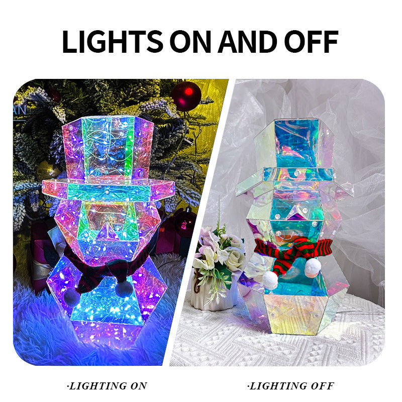 LED Glow Santa Claus Snowman